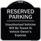 Signmission Designer Series-Reserved Parking Unauthorized Vehicles Will Be Towed Vehicl, 18" x 18", BS-1818-9903 A-DES-BS-1818-9903 - alternate 1